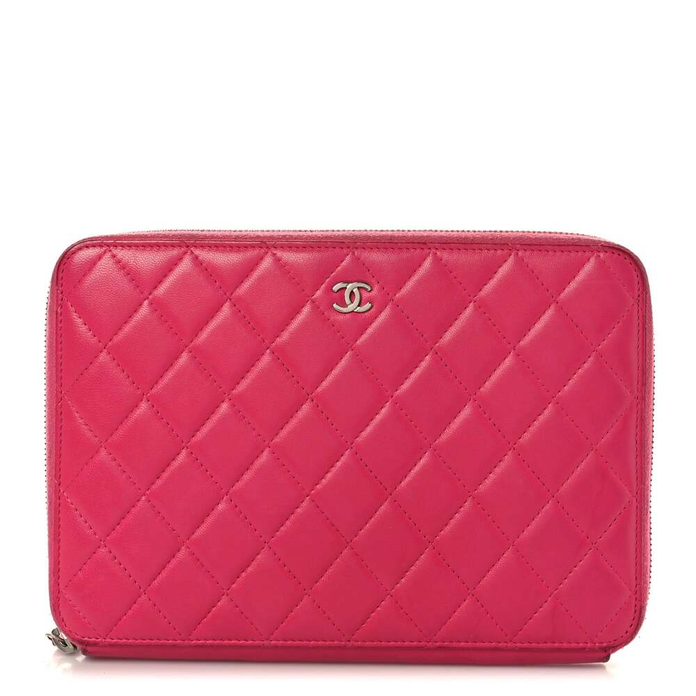 Chanel Lambskin Quilted Large Zip #263388C77B